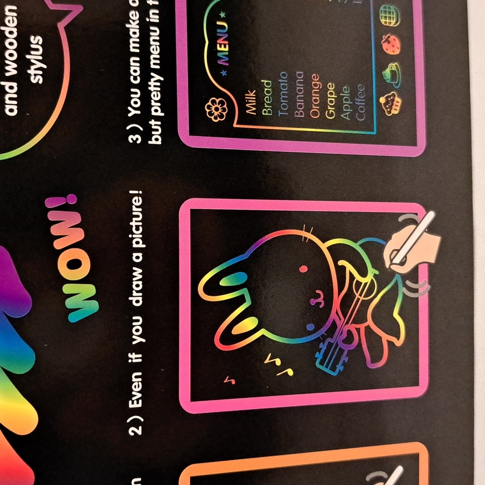 Let's Go Rainbow Scratch Paper Note. - Picture 4 of 8